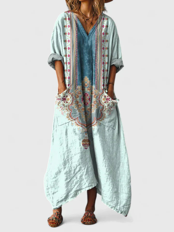Dames Elegante Maxi Jurk Verfijnde Stijl