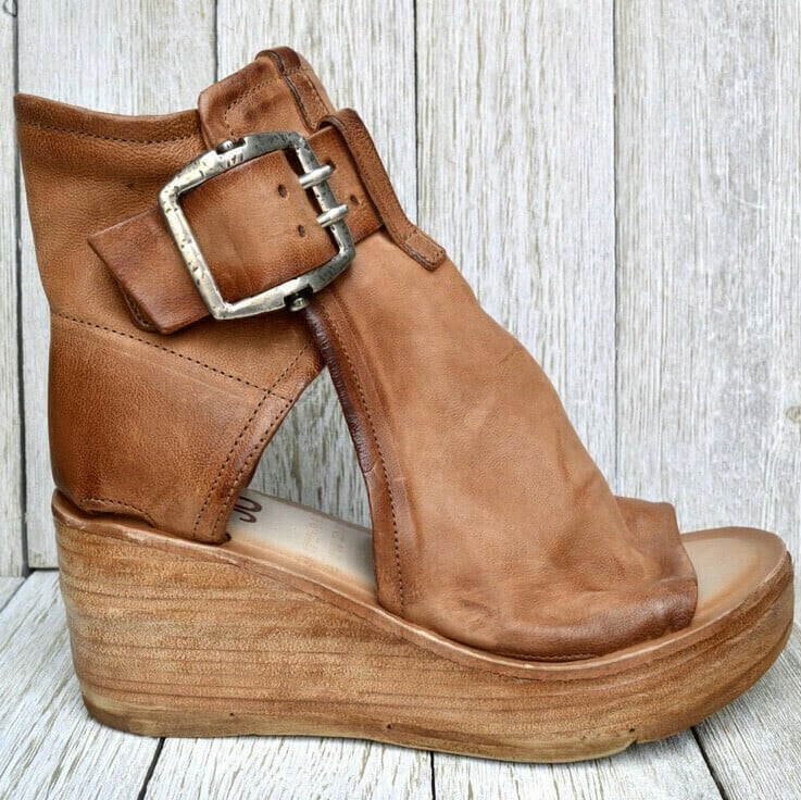 Dames Sleehak Sandalen met Gespband