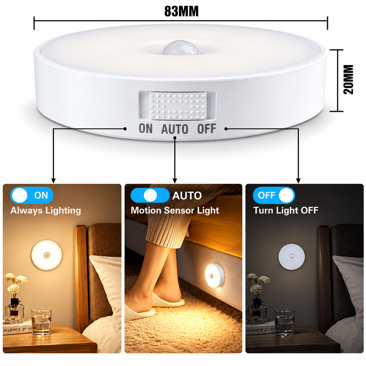 Kneevi Motion Sensor Night Light