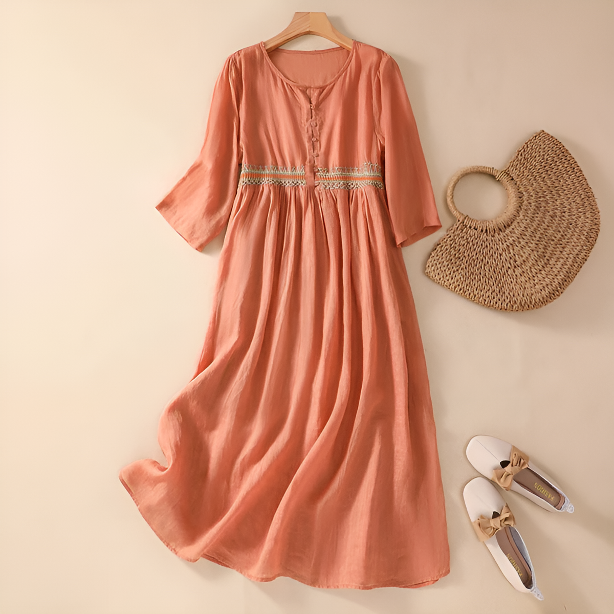 Dames Midi Jurk Patroon