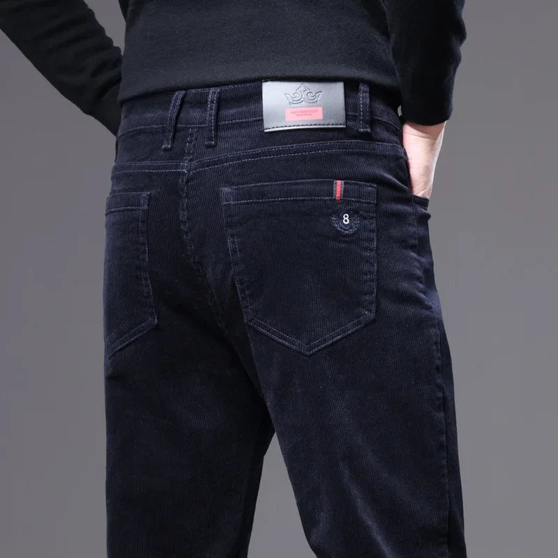 Heren Corduroy Zakelijke Broek