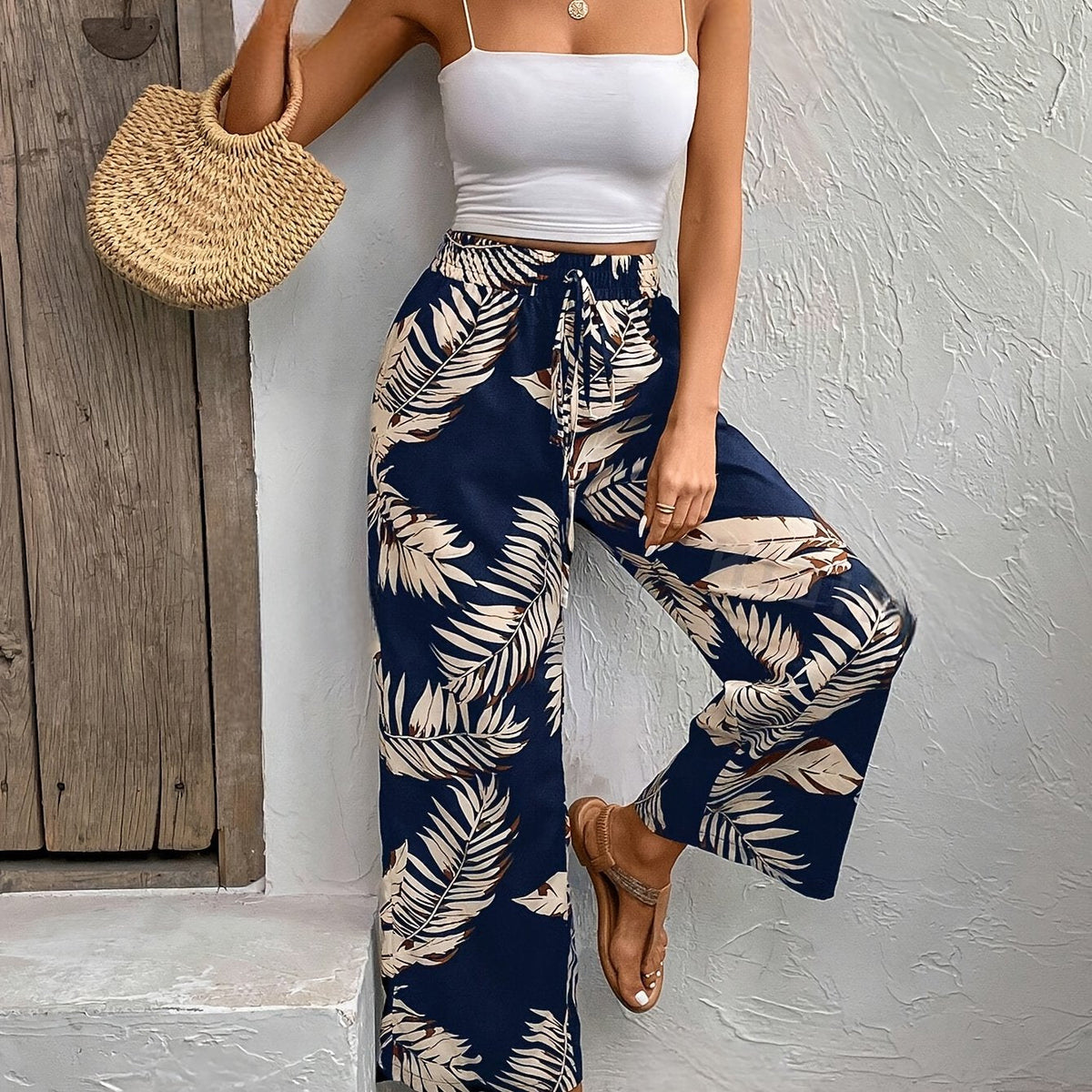Dames Wijde Zomerbroek met Print Montarello