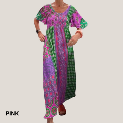 Dames Midi Jurk Paisley Patroon