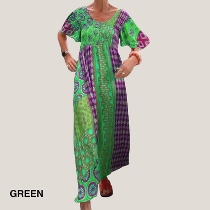 Dames Midi Jurk Paisley Patroon