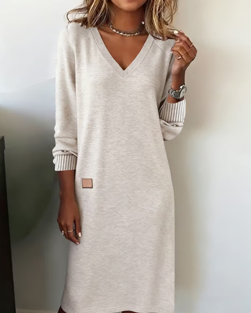Dames Comfortabele Midi Jurk