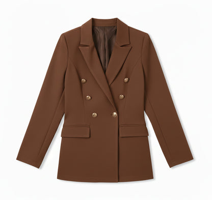 Dames Satijnen Blazer Vest Zakelijke Stijl