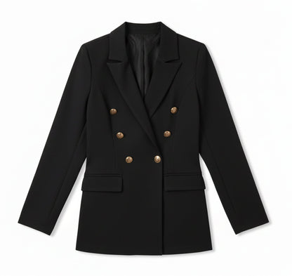Dames Satijnen Blazer Vest Zakelijke Stijl