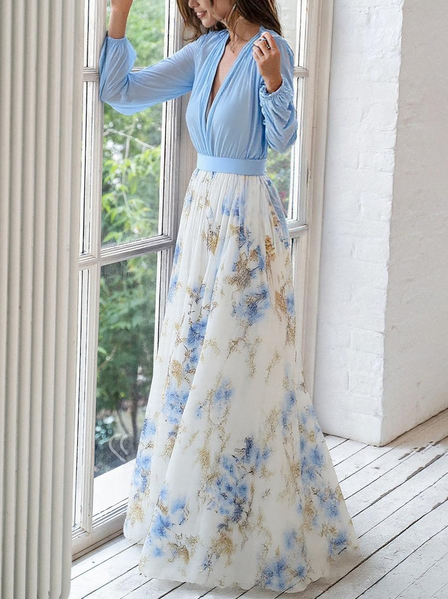 Dames Maxi Jurk met Bloemenprint
