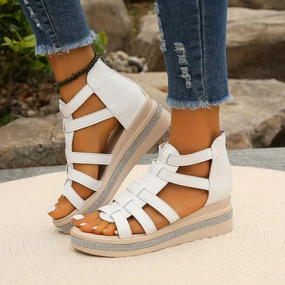Dames Comfort Sandalen met Strass