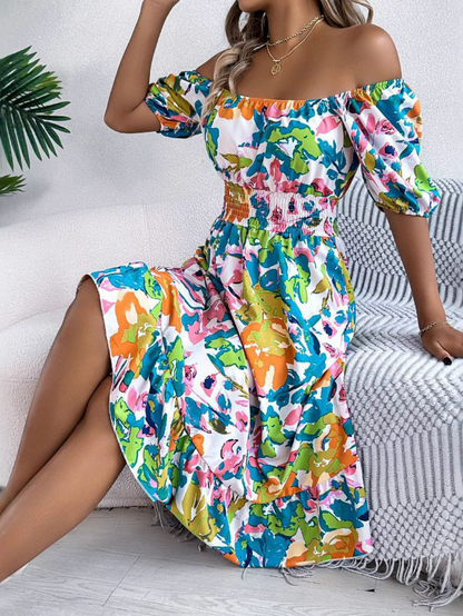 Dames Bohemian Mini Jurk