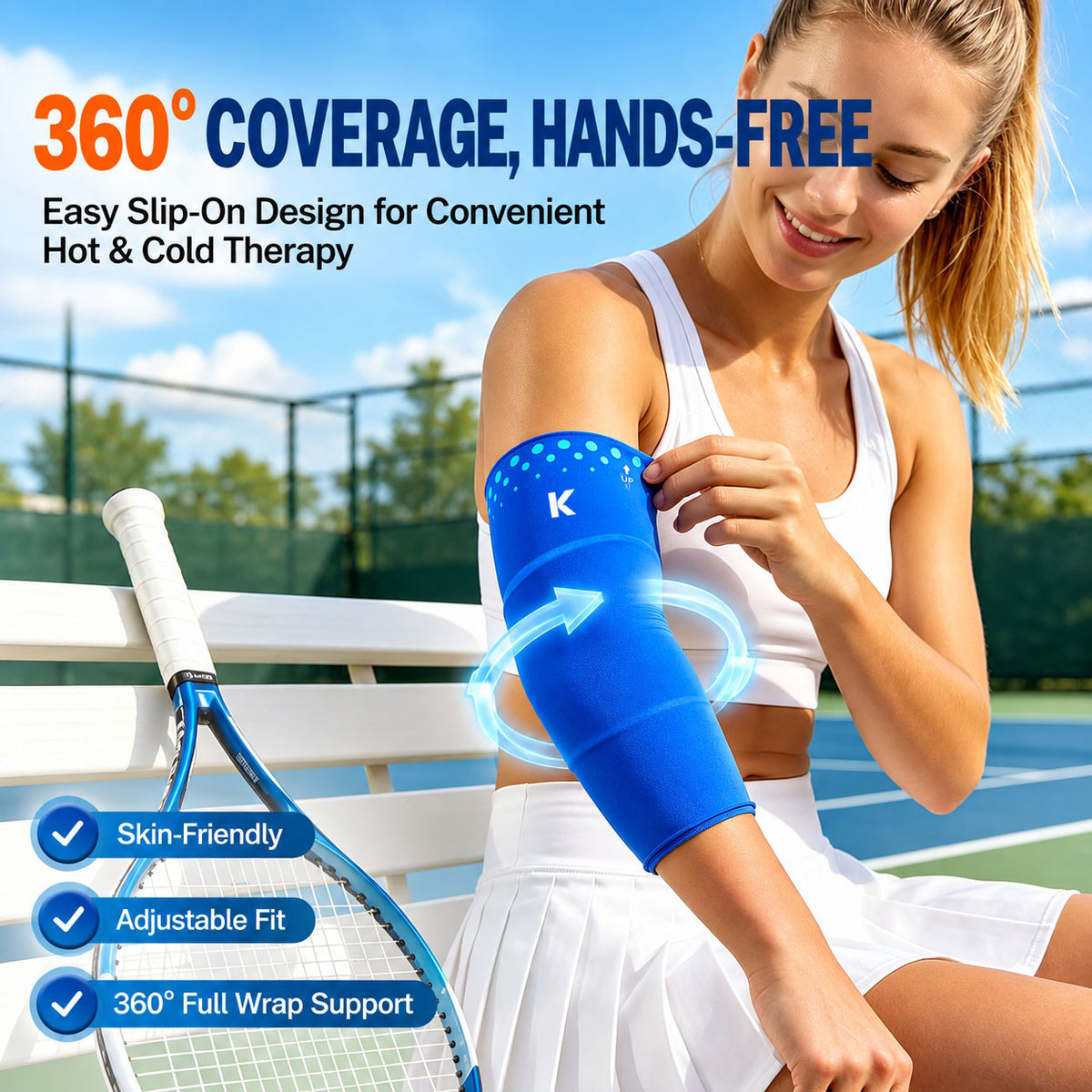 Kneevi™ Elbow Ice Pack Wrap