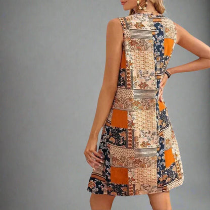 Dames Bohemian Mini Jurk Verfijnde Stijl