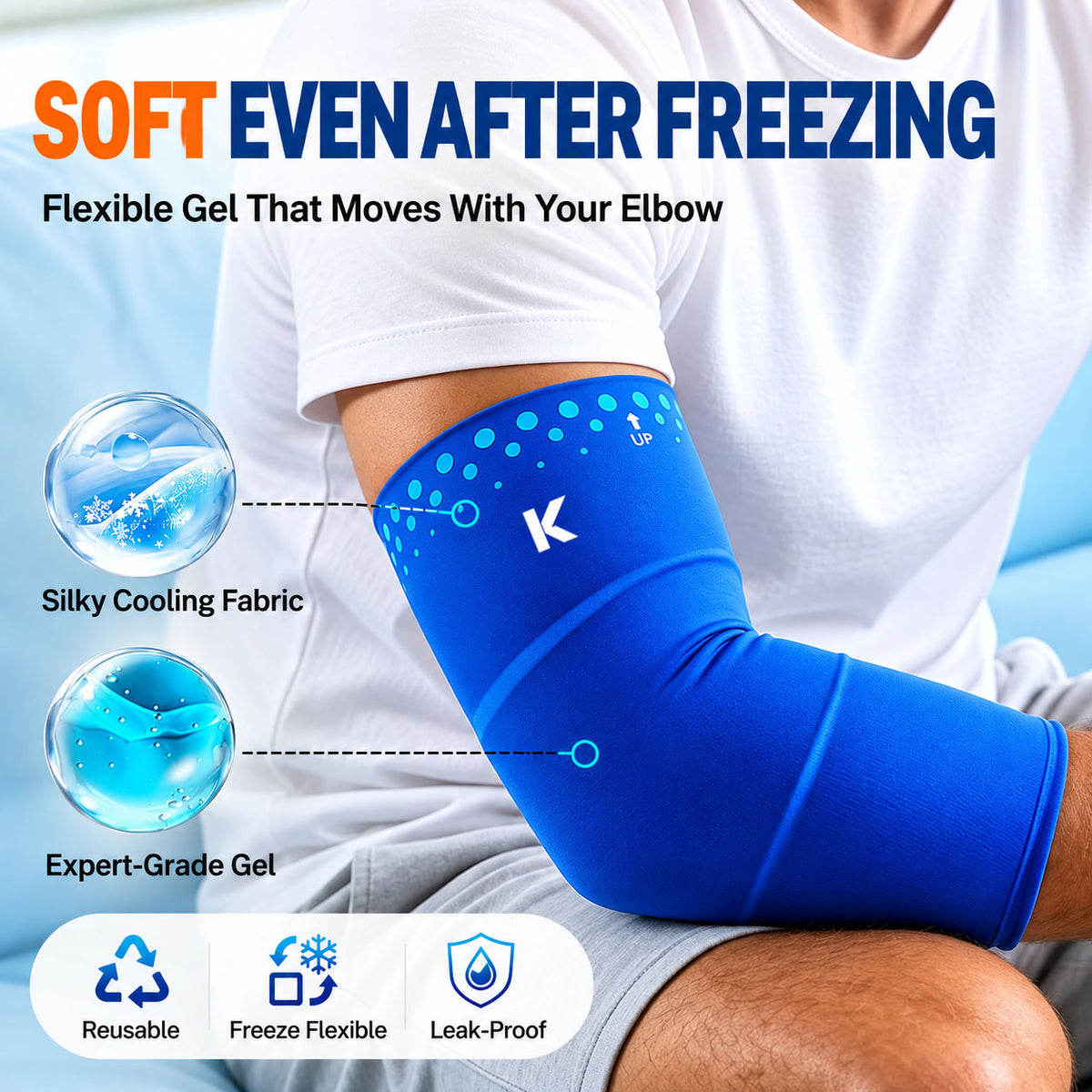 Kneevi™ Elbow Ice Pack Wrap