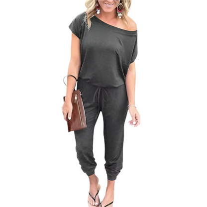 Dames Off Shoulder Zomer Jumpsuit