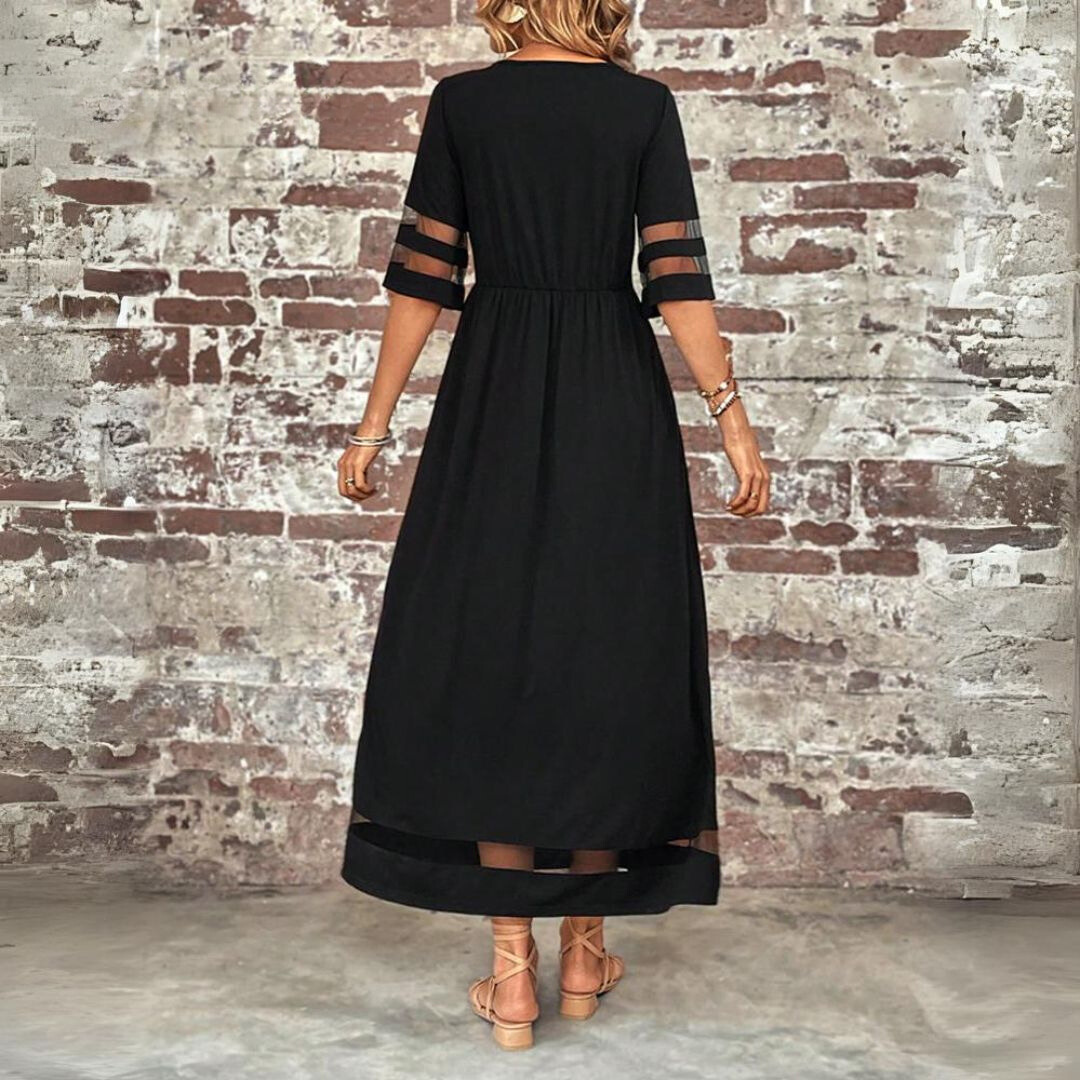 Dames Buikcorrigerende Midi Jurk Elegant