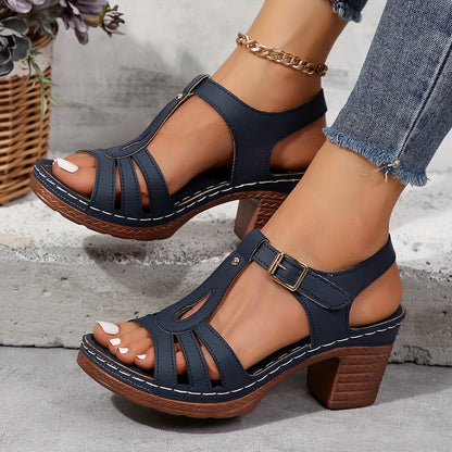 Dames Sandalen met Gesp en Verstelbare Bandjes