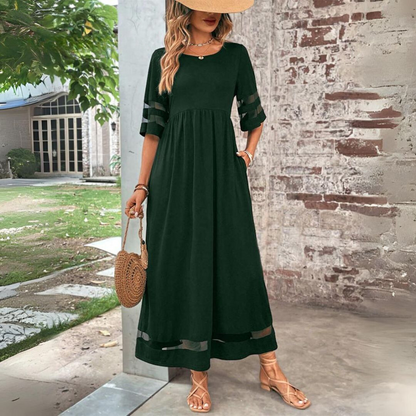 Dames Buikcorrigerende Midi Jurk Elegant