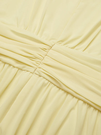 Dames Mouwloze A Lijn Maxi Jurk Chiffon