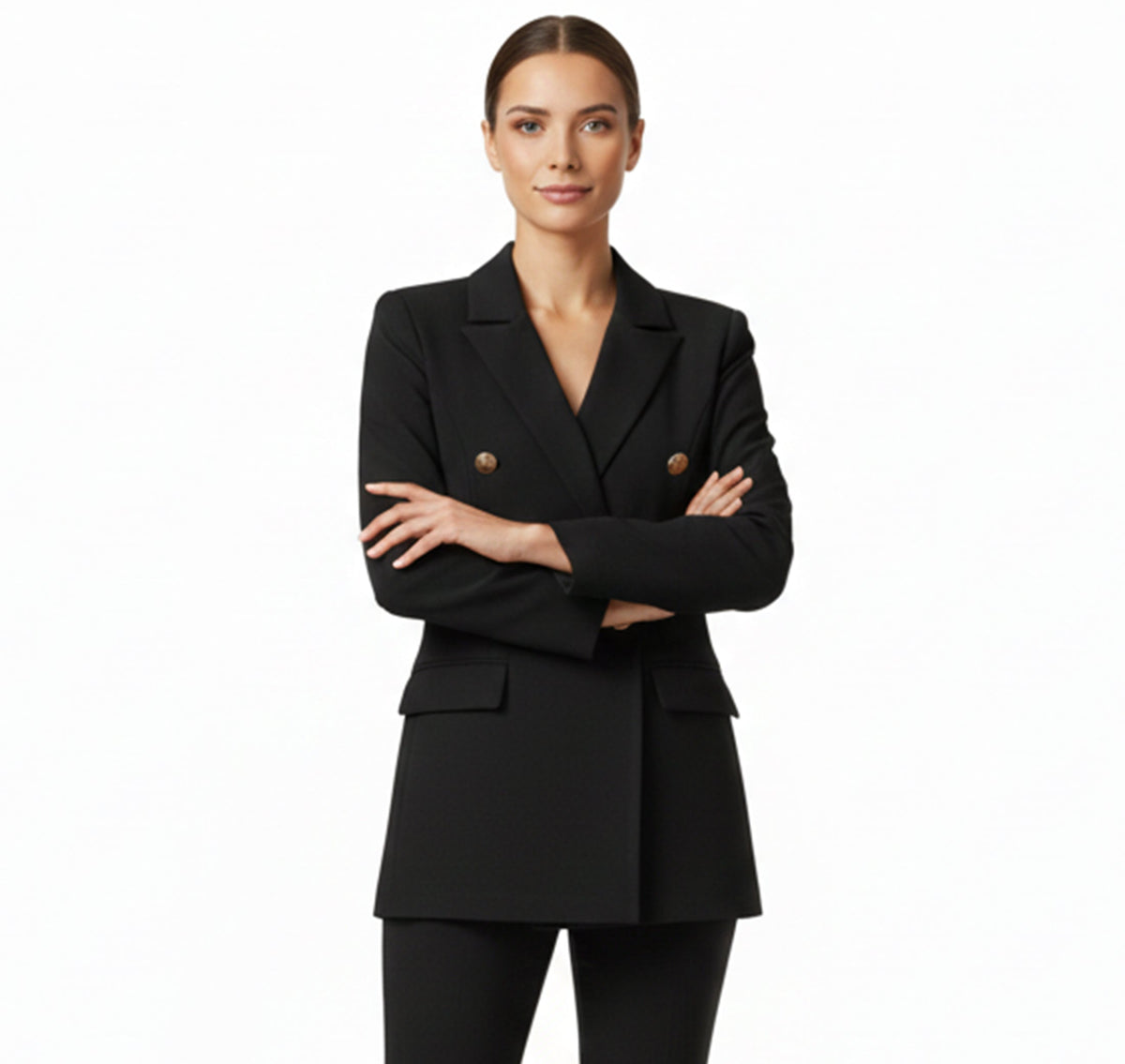 Dames Satijnen Blazer Vest Zakelijke Stijl