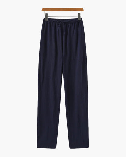 Heren Linnen Broek Lichtgewicht Relaxed Fit