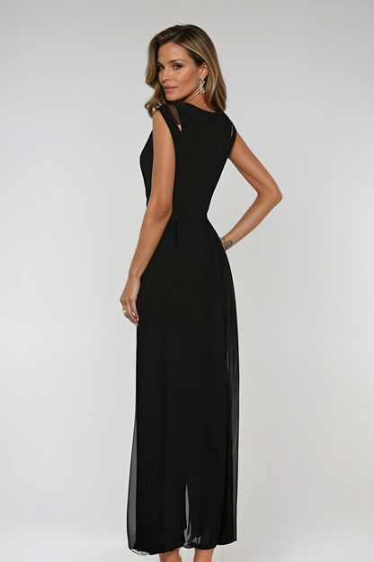 Dames Mouwloze Maxi Avondjurk Elegante Stijl