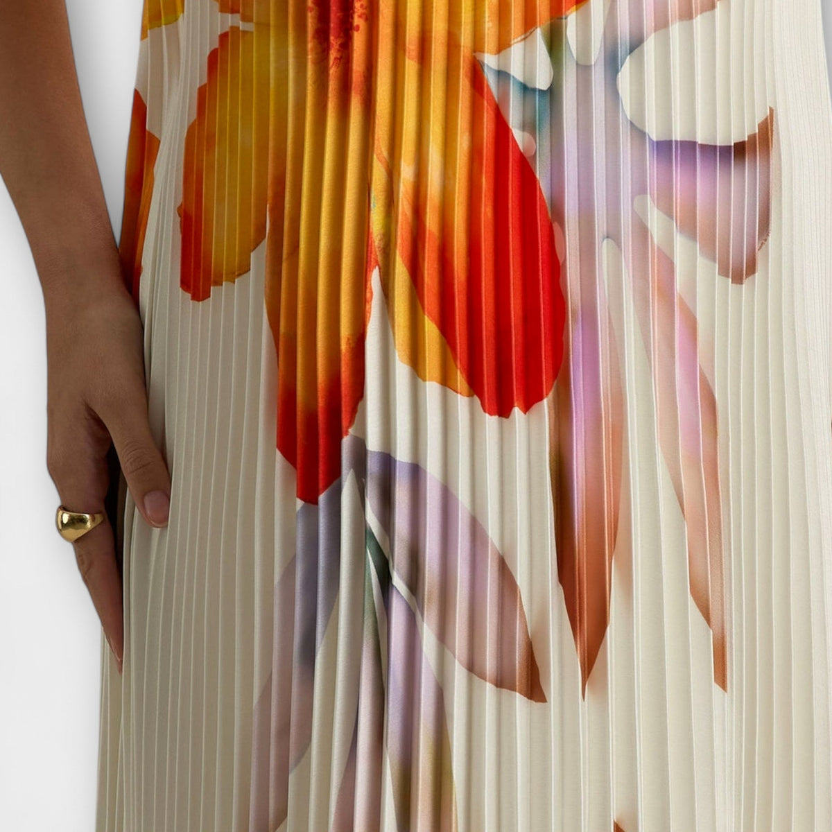 Dames Maxi Jurk met Bloemenprint en Sweetheart Halslijn