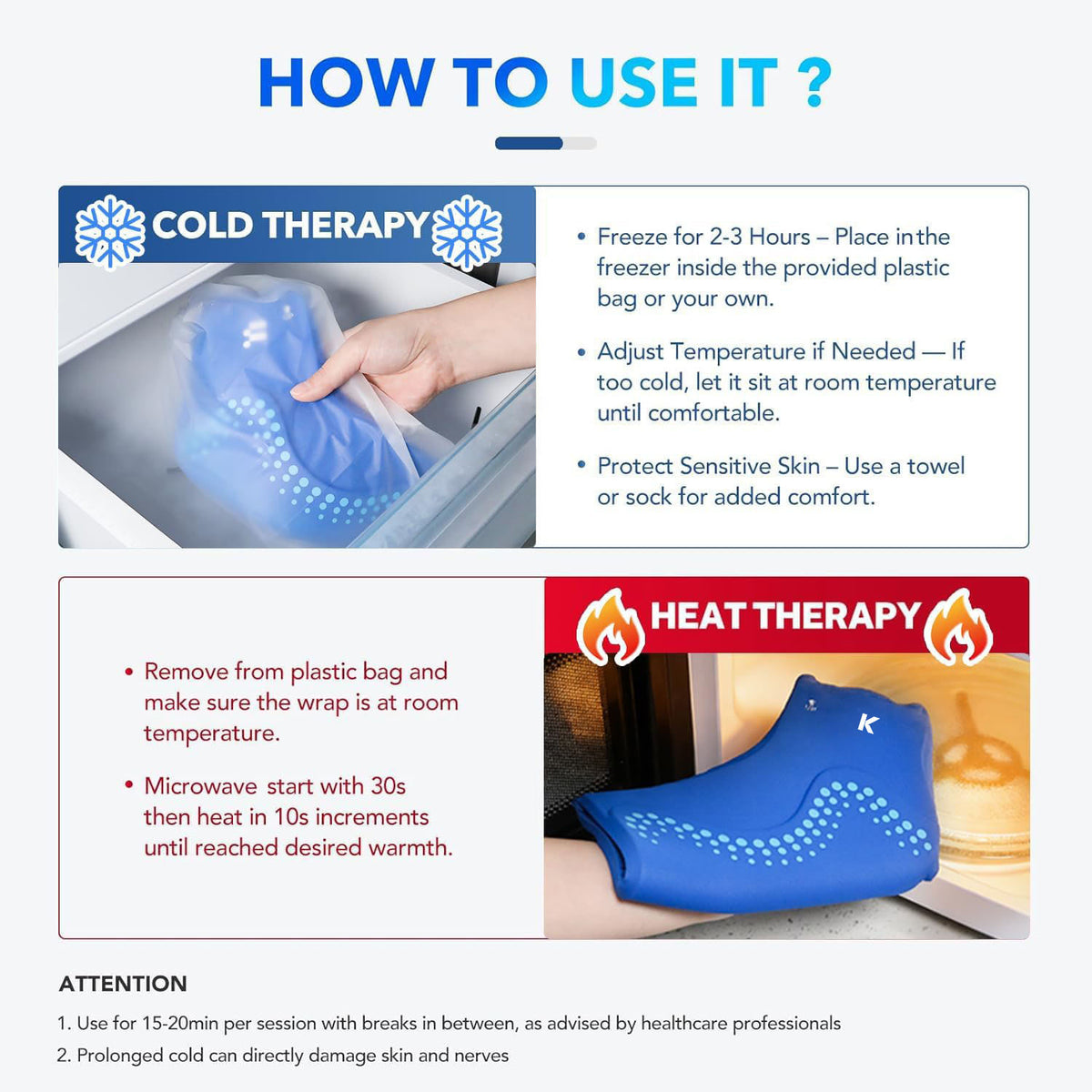 Kneevi™ Ankle Ice Pack Wrap