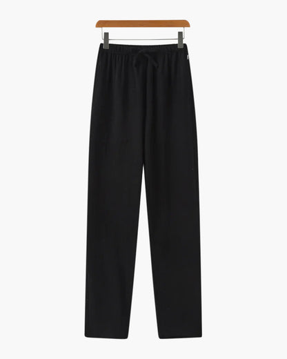 Heren Linnen Broek Lichtgewicht Relaxed Fit