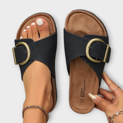 Dames Instap Sandalen met Brede Band