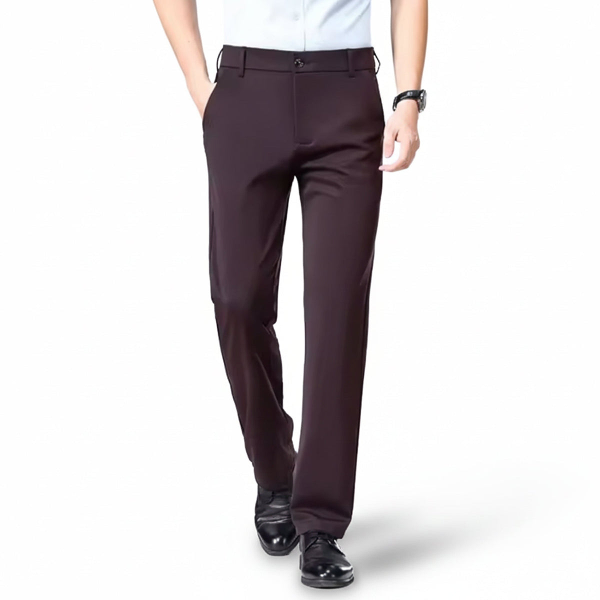 Heren Stretch Broek Rechte Pasvorm