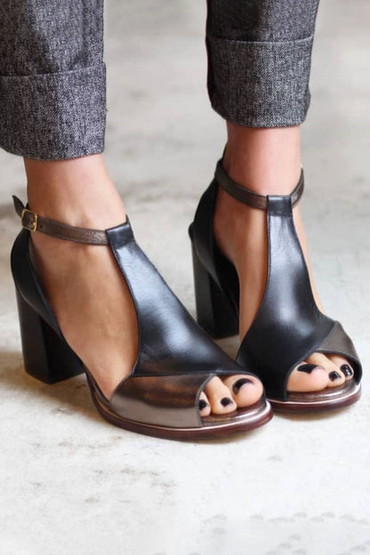 Dames Elegante Blokhak Sandalen