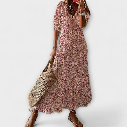 Dames Bohemian Zomerjurk met Vloeiende Pasvorm