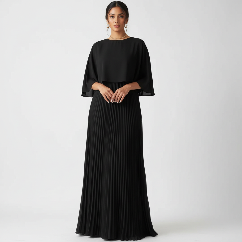Dames Bruiloftsgast Maxi Jurk Geplooid