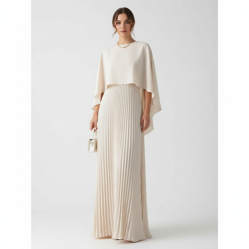 Dames Bruiloftsgast Maxi Jurk Geplooid