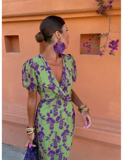 Dames Maxi Jurk Bloemenprint Ontwerp