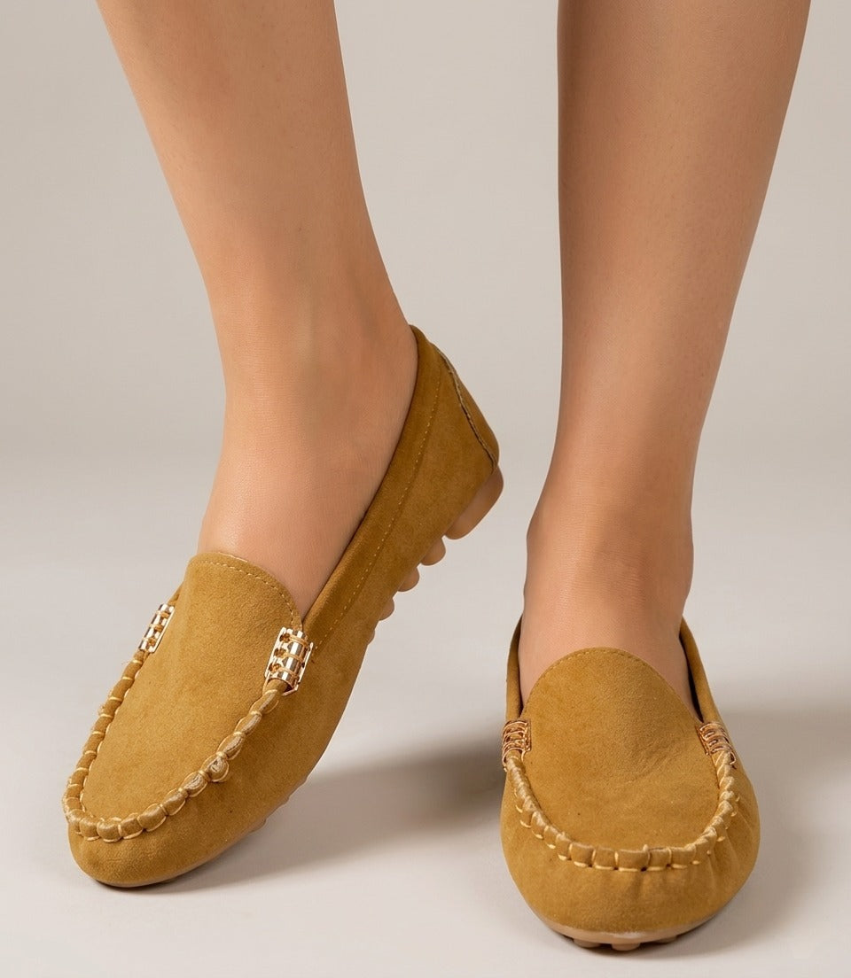 Dames Loafers met Metalen Detail