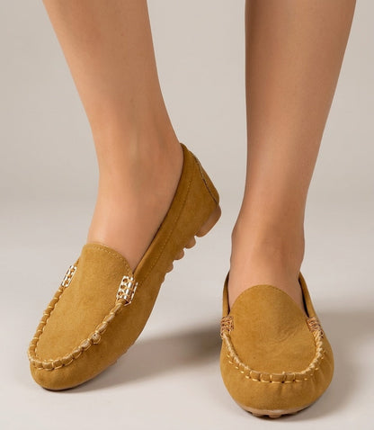 Dames Loafers met Metalen Detail