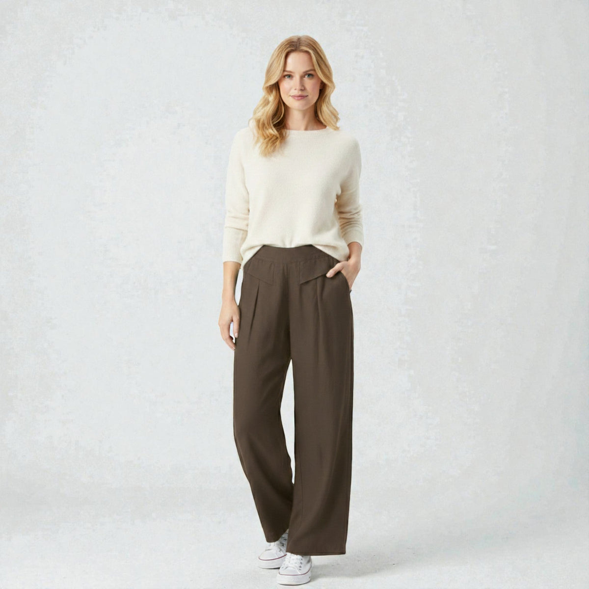 Dames Linnen Wijde Broek Montarello Airflow