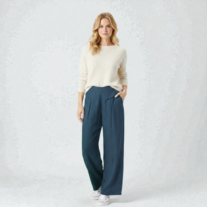 Dames Linnen Wijde Broek Montarello Airflow