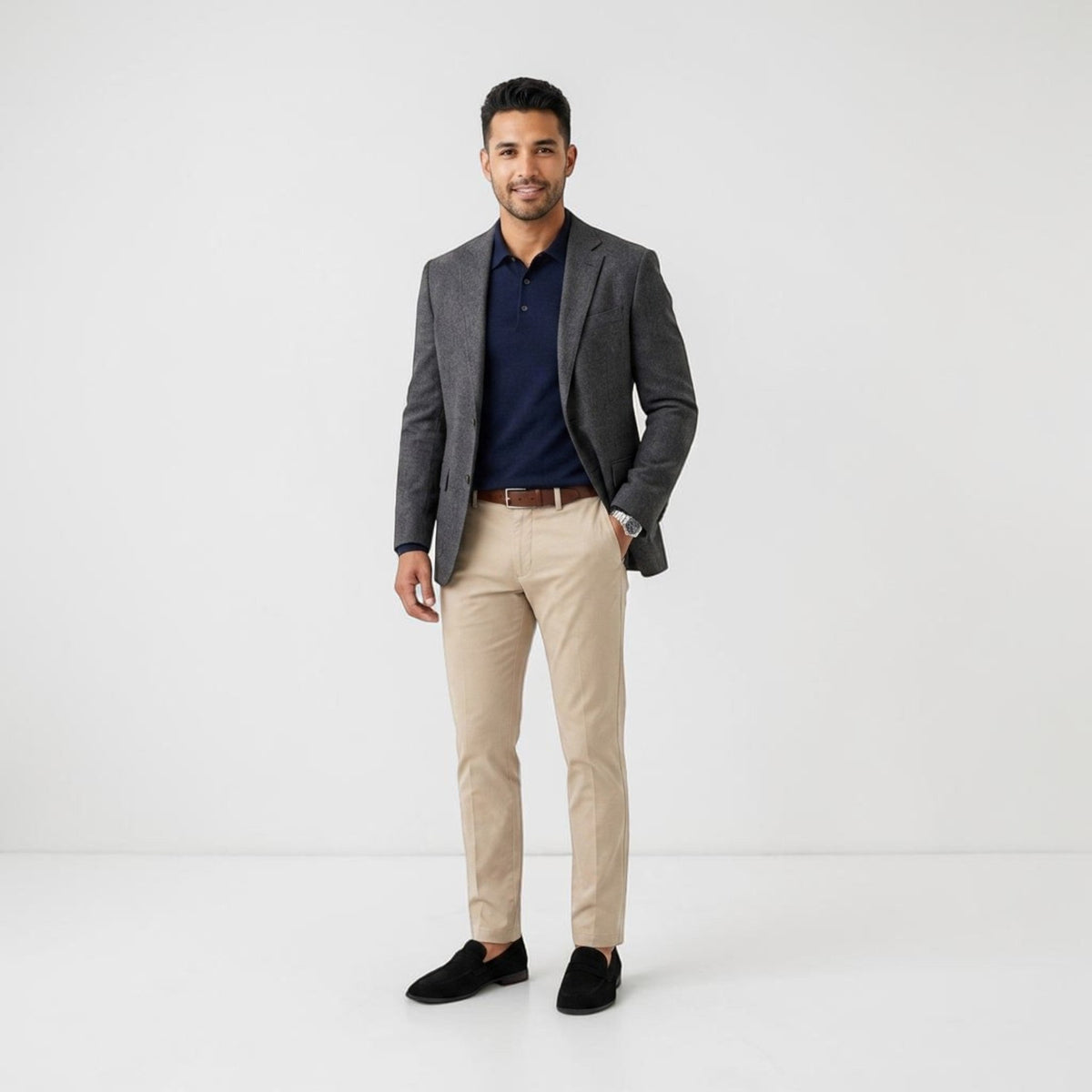 Heren Suède Loafers Klassieke Stijl