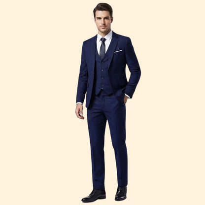 Heren Drie Delig Trouwpak Slim Fit