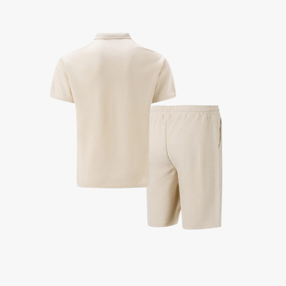 Heren Polo en Shorts Set Zomerstijl