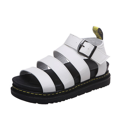 Dames Platform Sandalen met Drievoudige Bandjes