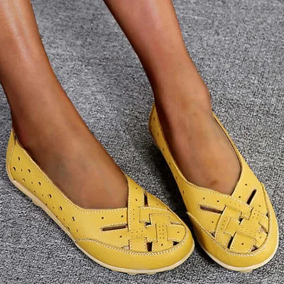 Dames Orthopedische Loafers Leren Ondersteuning