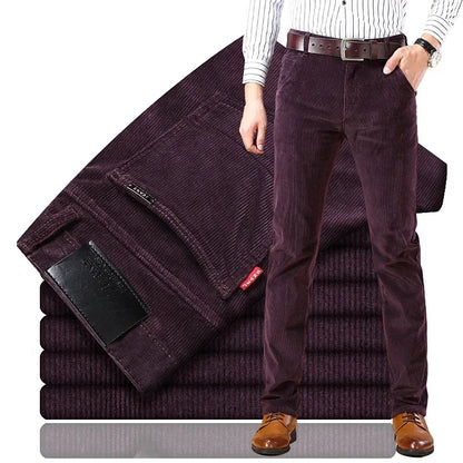 Heren Corduroy Zakelijke Broek