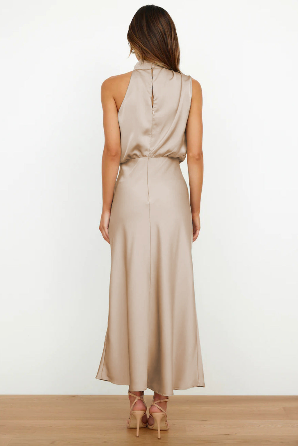 Dames Halter Maxi Jurk