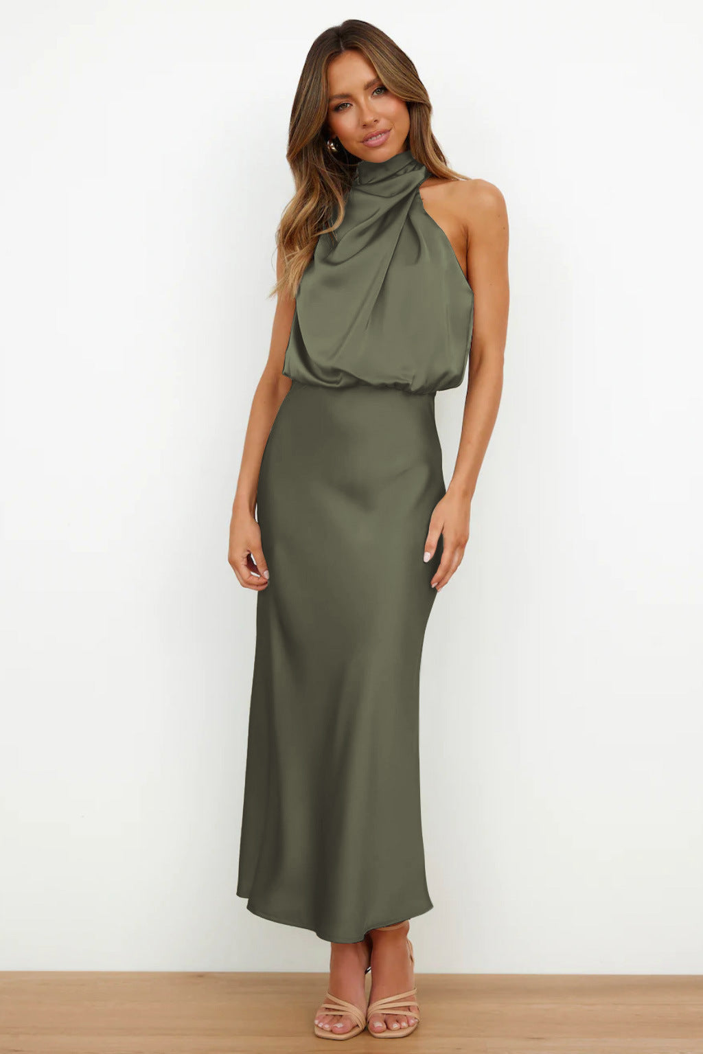 Dames Halter Maxi Avondjurk