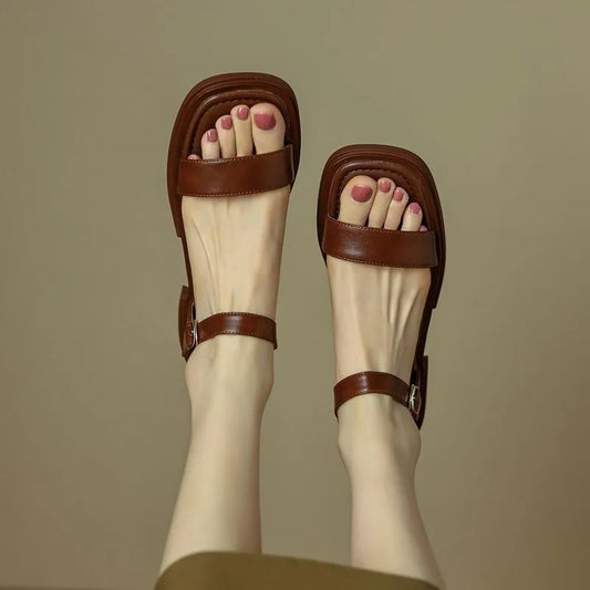 Dames Vegan Leer Sandalen