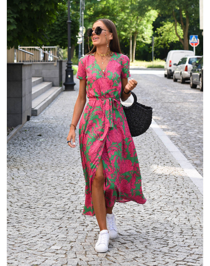 Dames Maxi Jurk Bloemenprint