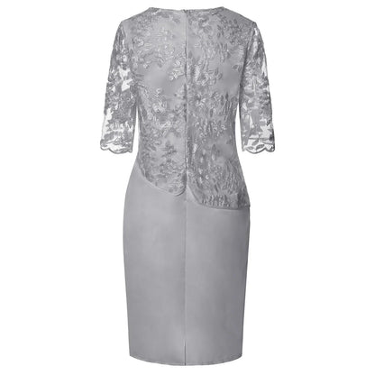 Dames Midi Jurk Korte Mouwen